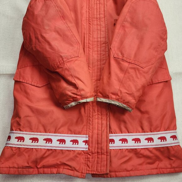 Vintage Thermo King Down Polar Bear Long Jacket Winter Coat (M) - Picture 8 of 13